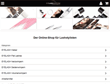 Tablet Screenshot of eyelashweb.com